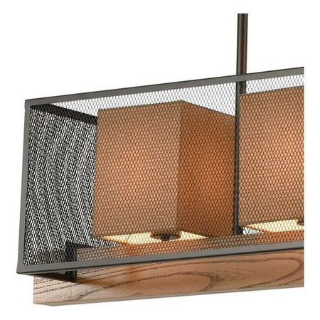 Elk Lighting Crossbeam 57'' Wide 5-Light Linear Chandelier - Oil Rubbed Bronze 33347/5